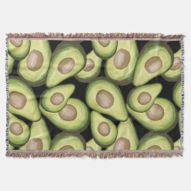 Manta Patrón de aguacate vegan de corte fresco Gourmet (Anverso)