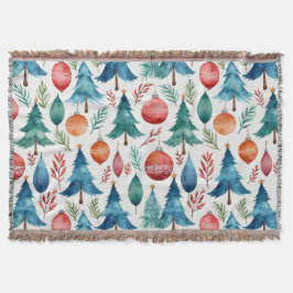 Manta Patrón de árbol de Navidad