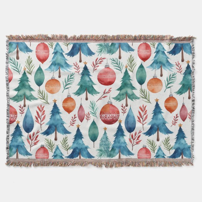 Manta Patrón de árbol de Navidad (Anverso)