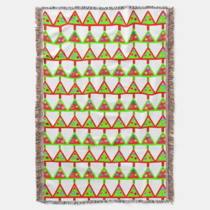 Manta Patrón de árboles navideños modernos