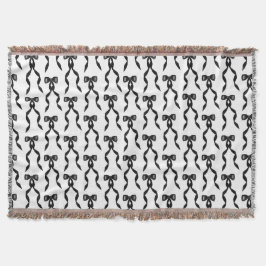 Manta Patrón de arco acuático negro de brillo