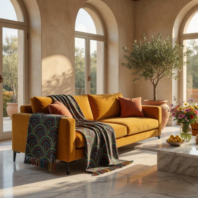 Manta Patrón de arco del Boho retro (Subido por el creador)