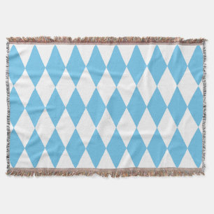 Manta Patrón de bandera bávara en rombo azul y blanco