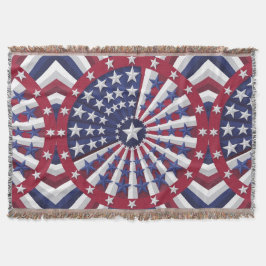 Manta Patrón de bandera de EEUU isométrico