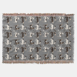 Manta Patrón de caballos del circo de arte folclórico