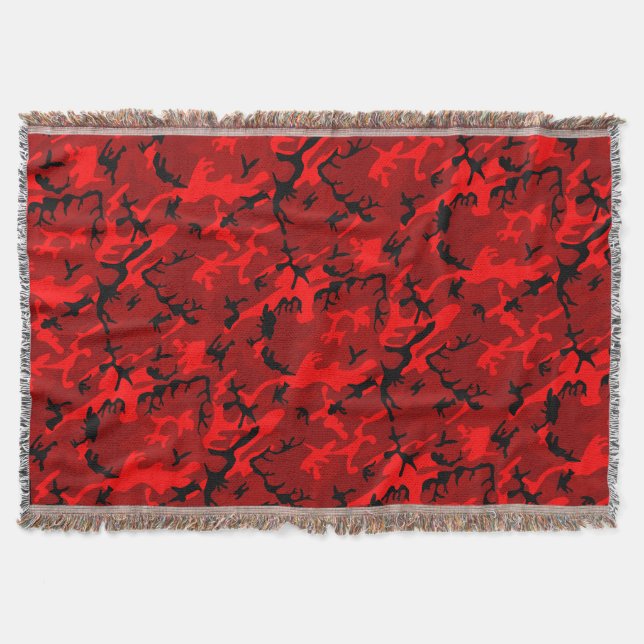 Manta Patrón de Camo Rojo (Anverso)