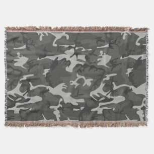 Manta Patrón de camuflaje gris, patrón militar, ejército