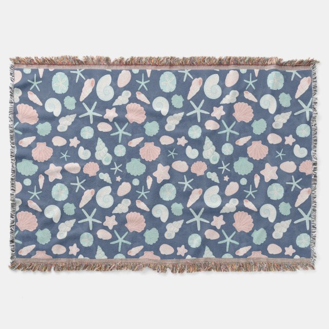 Manta patrón de conchas marinas (Anverso)