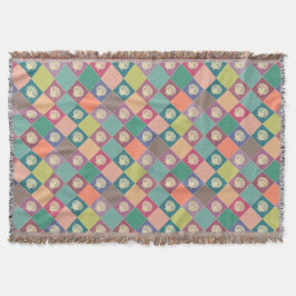 Manta Patrón de conchas marinas de cabaña de playa