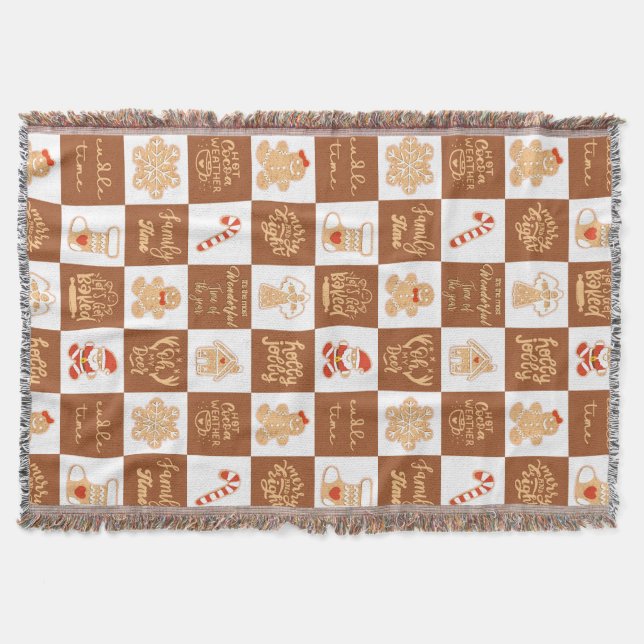 Manta Patrón de cookies de pan de jengibre (Anverso)