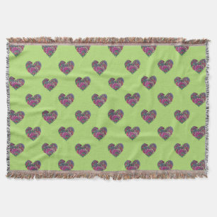 MANTA PATRÓN DE CORAZÓN