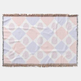 Manta Patrón de diamantes de Pascua con huevos decorados