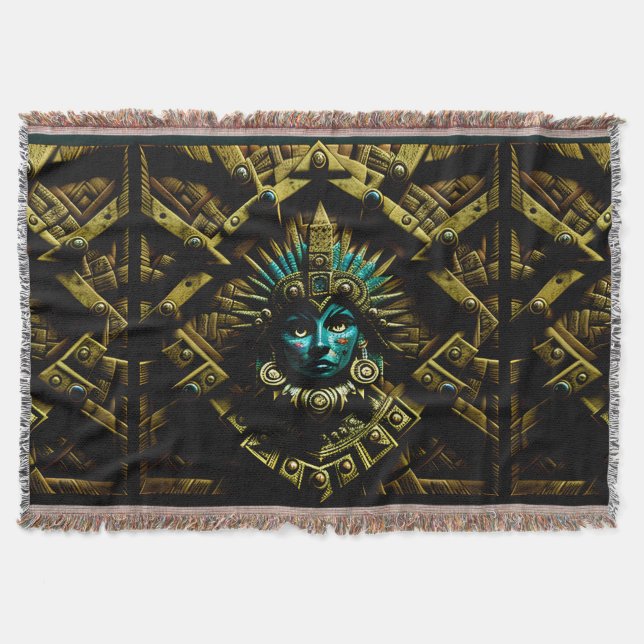 Manta Patrón de diseño dos de Azteca (Anverso)