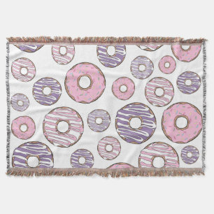 Manta Patrón De Donuts, Donuts Rosados, Donuts Morados