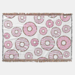 Manta Patrón De Donuts, Donuts Rosados, Espolvorines