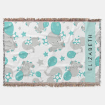 Patrón De Elefantes, Elefantes Cutos, Tu Nombre