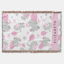 Patrón De Elefantes, Elefantes Cutos, Tu Nombre