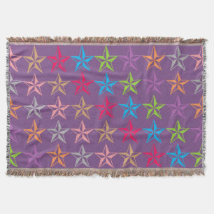 Manta Patrón de estrellas coloridas