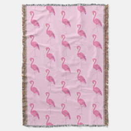Manta Patrón de flamenco rosa bonito