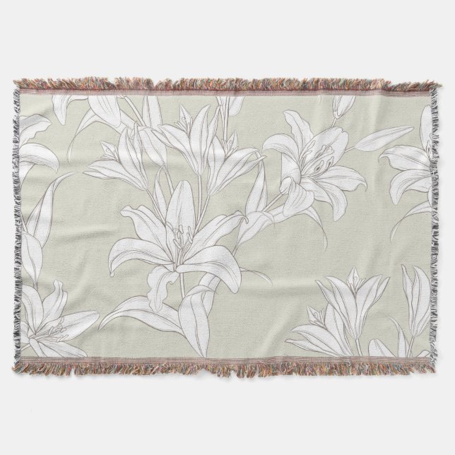 Manta Patrón de flores 9 (Anverso)