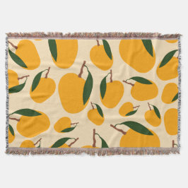 Manta Patrón de frutas del verano del mango