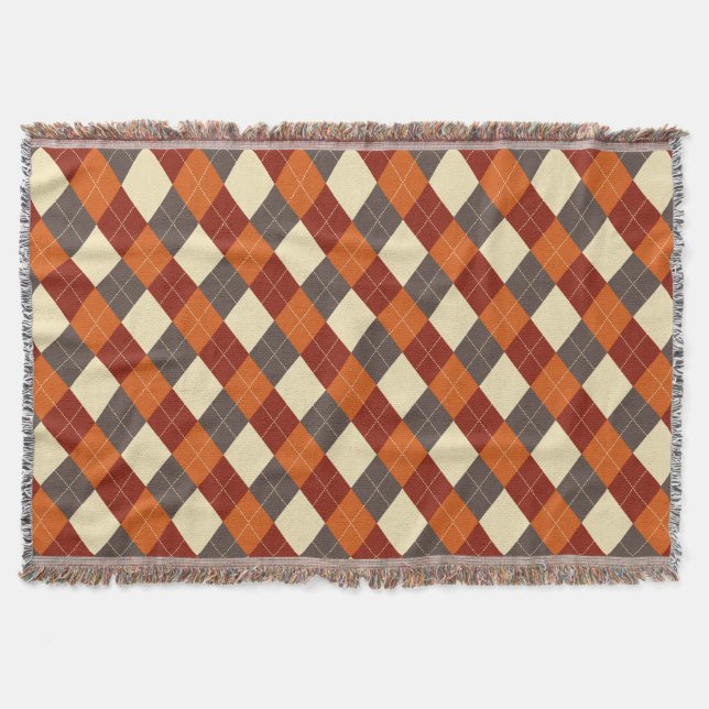 Manta Patrón de Gingham otoño/otoño (Anverso)