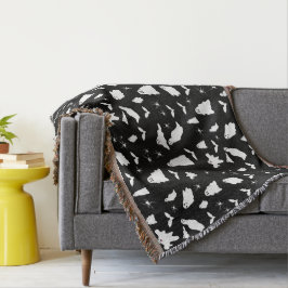 Manta Patrón de Halloween de Fantasma Cuta, Bats & Spide