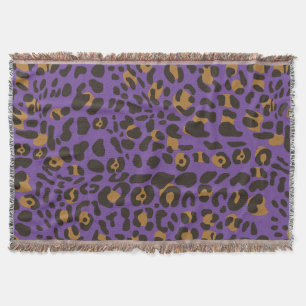 Manta Patrón de impresión animal de leopardo jaguar