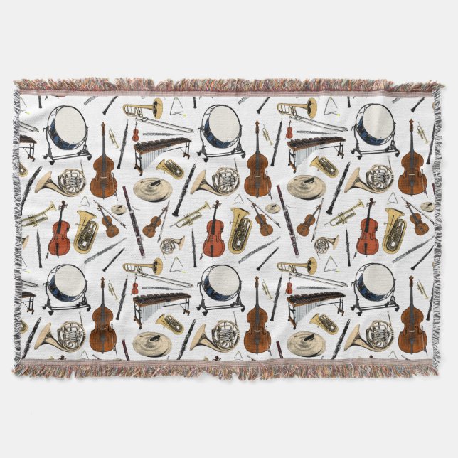 Manta Patrón de instrumentos de orquesta (Anverso)