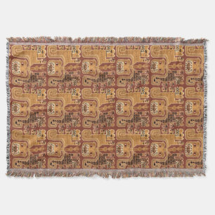 Manta Patrón de Jaguar Tribal Wari peruano precolombino