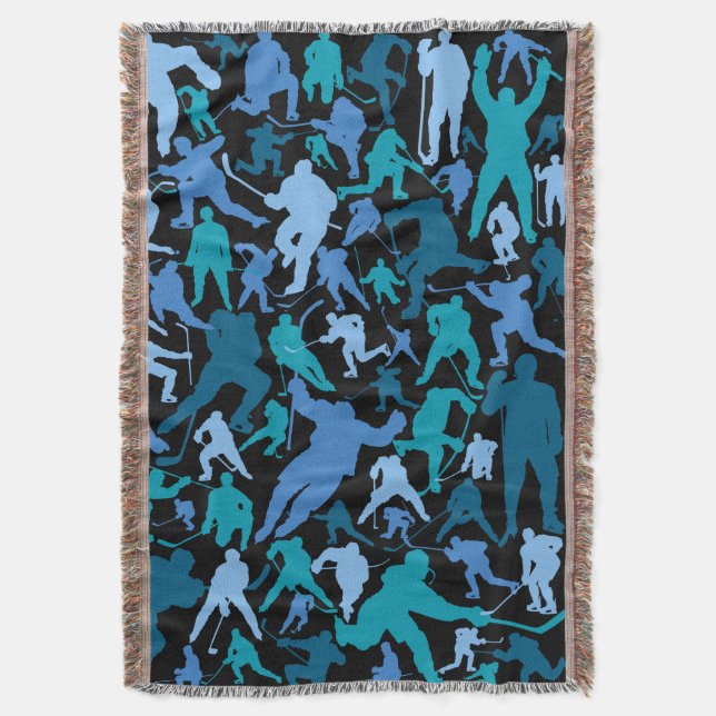 Manta Patrón de jugador de hockey (Frente vertical)