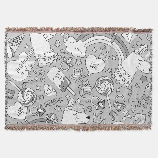 Manta patrón de llama 4 (Anverso)