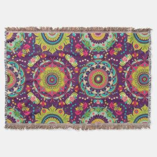 Manta Patrón de Mandala retro