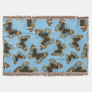 Manta Patrón de mariposa de Blue Pansy