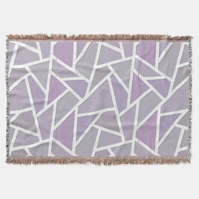 Manta Patrón de mosaico de lavanda (Anverso)