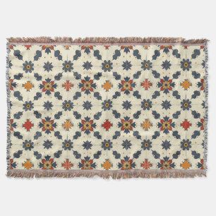 Manta Patrón de mosaico español vintage