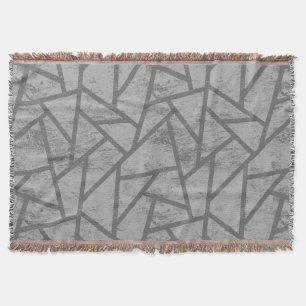 Manta Patrón de mosaico gris