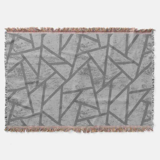 Manta Patrón de mosaico gris (Anverso)
