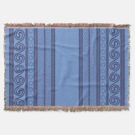Manta Patrón de mycenaen azul