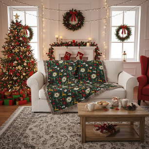 Manta Patrón de Navidad