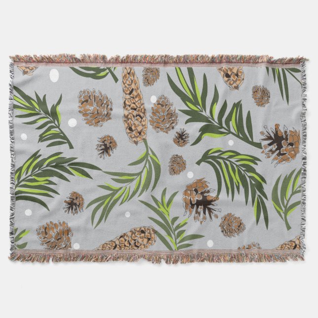 Manta Patrón de navidades, Nieve de pino 10 (Anverso)