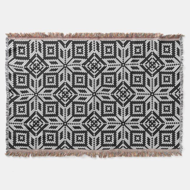 Manta Patrón de Navidades Selburose escandinavos (Anverso)