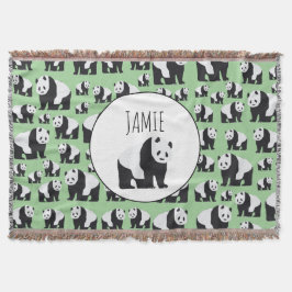 Manta Patrón De Oso De Panda Cuta