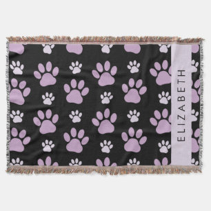 Manta Patrón De Patas, Patas De Lilac, Perros, Tu Nombre