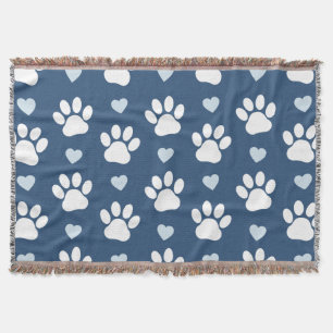 Manta Patrón De Patas, Patas De Perro, Patas Blancas, Co