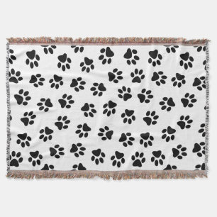 Manta Patrón De Patas, Patas De Perro, Patas Negras