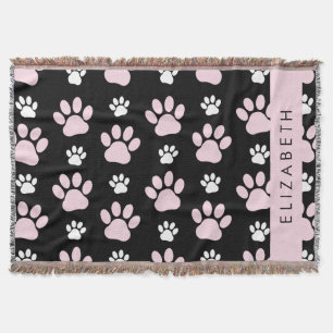 Manta Patrón De Paws, Paws Rosados, Papas De Perro, Tu N
