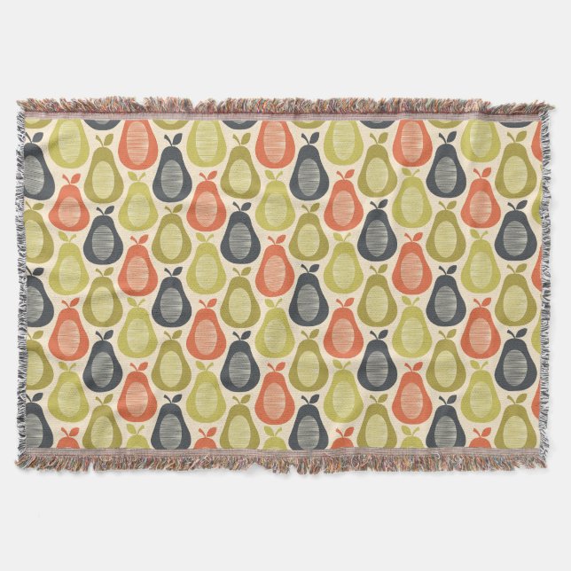 Manta Patrón de pernos de grietas retro (Anverso)