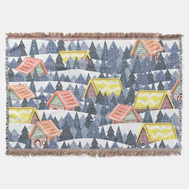 Manta Patrón de pueblo de Navidades Snowley (Anverso)