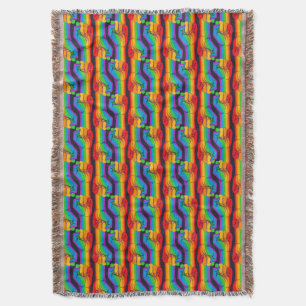 Manta Patrón de puño arco iris